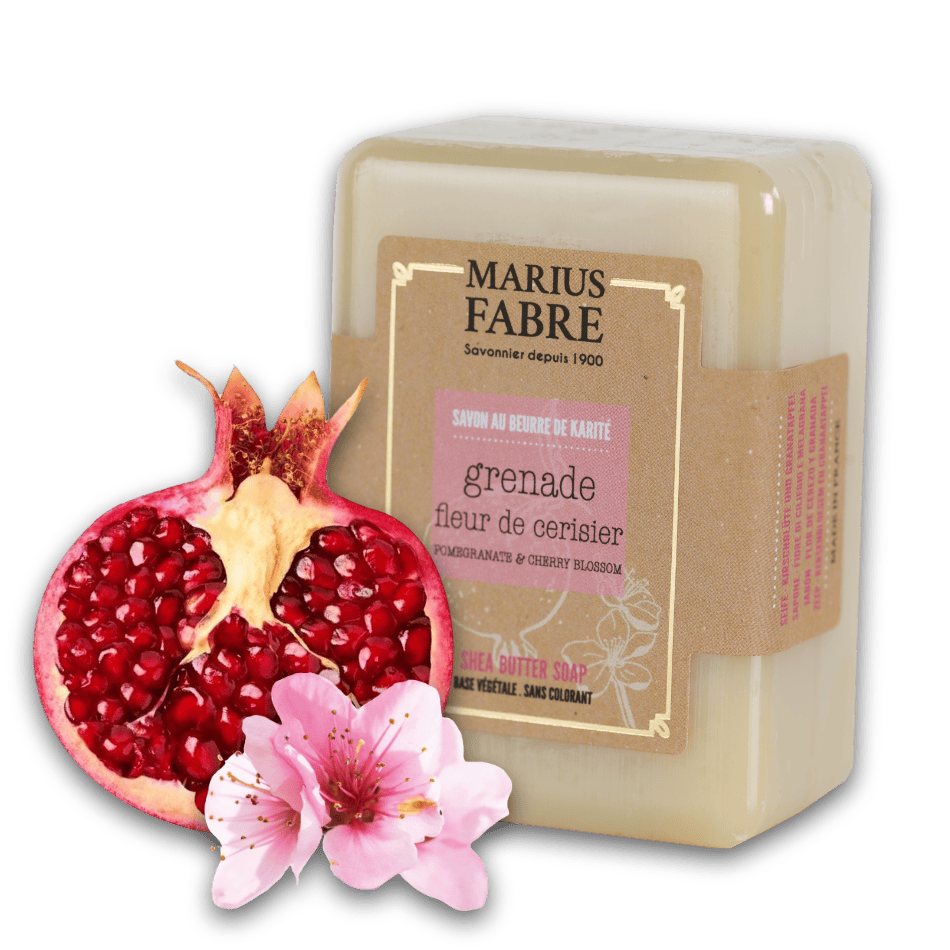 Marius Fabre Seife Granatapfel und Kirschblüte, mit Olivenöl und Sheabutter